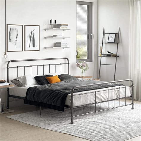 steel iron box bed|metal bed frame reviews.